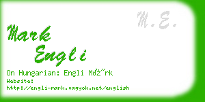 mark engli business card